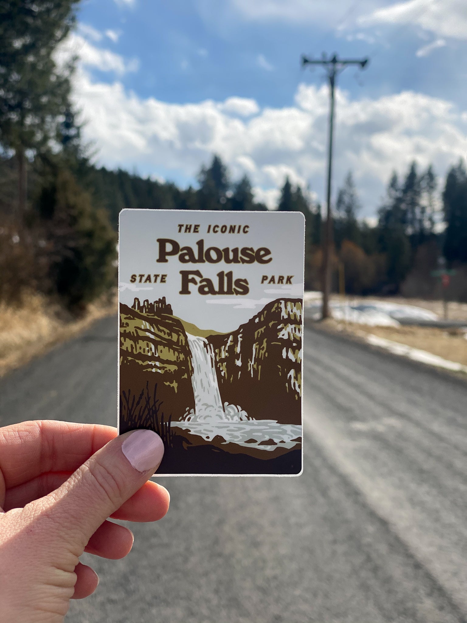 Palouse Falls Landmark Sticker